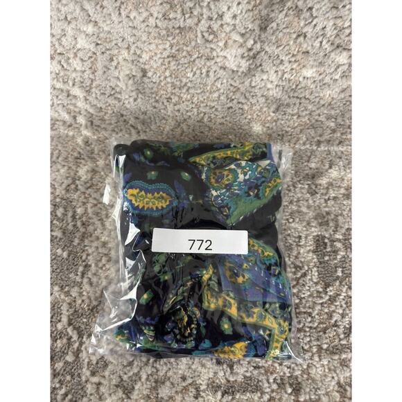 Angie Sz S Boho Paisley Artsy V Neck Whimsigoth Tunic Top Short Sleeve Colorful - Picture 7 of 7